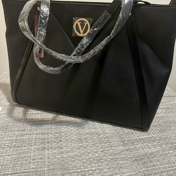 Joan Wass🌷 bag ✨Black Leather Tote Bag Large Everyday Shoulder Bag - Picture 2 of 5